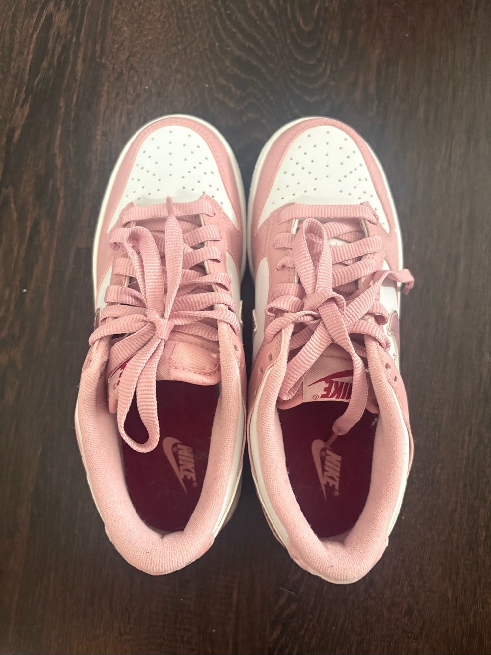 Nike Women’s Low-Top Sneakers in Pink and White